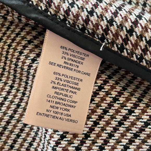 philosophy houndstooth jacquard multiharvest open front blazer jacket 1X/1TG - Picture 5 of 6